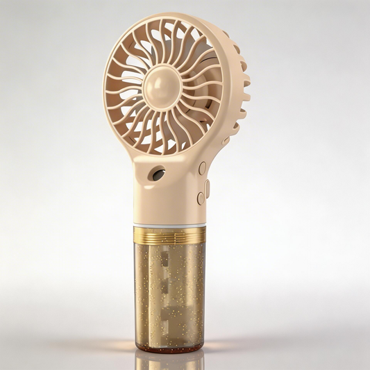 Artifax Handheld Mist Fan Rechargeable Portable Mini Spray Fan with 4 Speed Modes | USB Pocket Cooling Fan with Water Mist | Compact Battery Operated Personal Fan for Travel, Office & Outdoor