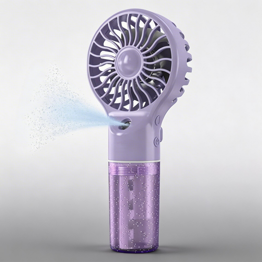 Artifax Handheld Mist Fan Rechargeable Portable Mini Spray Fan with 4 Speed Modes | USB Pocket Cooling Fan with Water Mist | Compact Battery Operated Personal Fan for Travel, Office & Outdoor