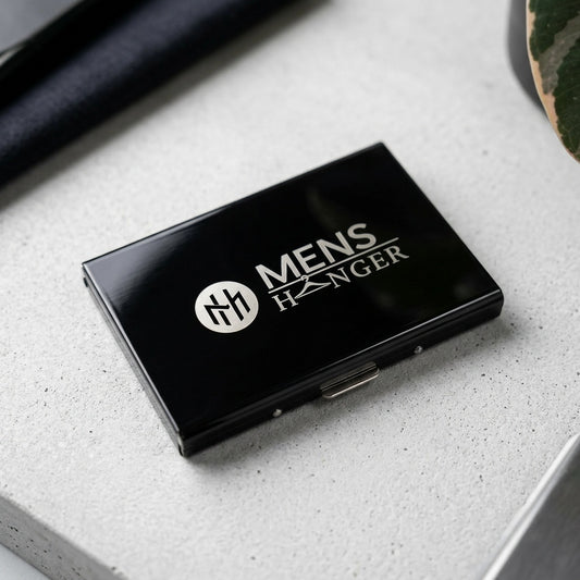 Mens Hanger Metal Card Holder Wallet for Men – RFID Blocking Slim Aluminium Card Case